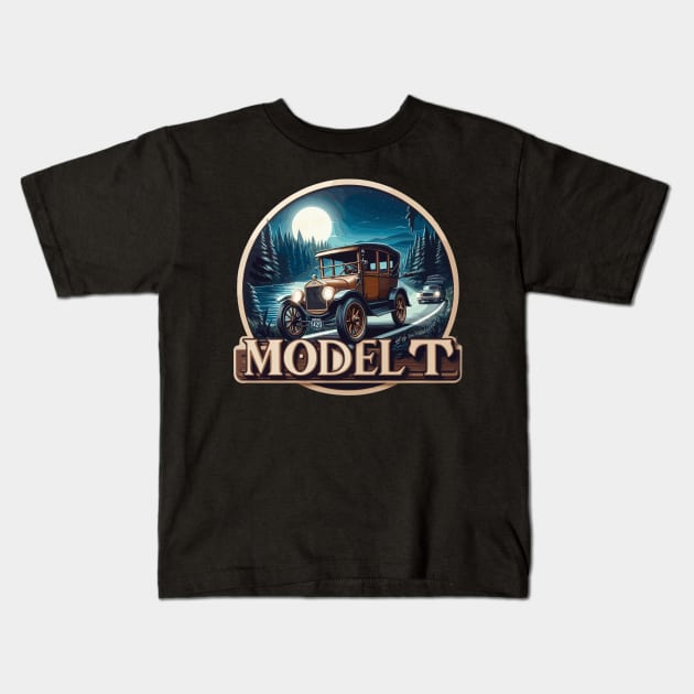 Ford Model T Kids T-Shirt by Vehicles-Art